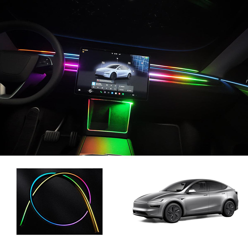 LED Dashboard Ambient Light – Color Changing Interior Upgrade for Tesla Model Y Juniper 2025+ - Evooor