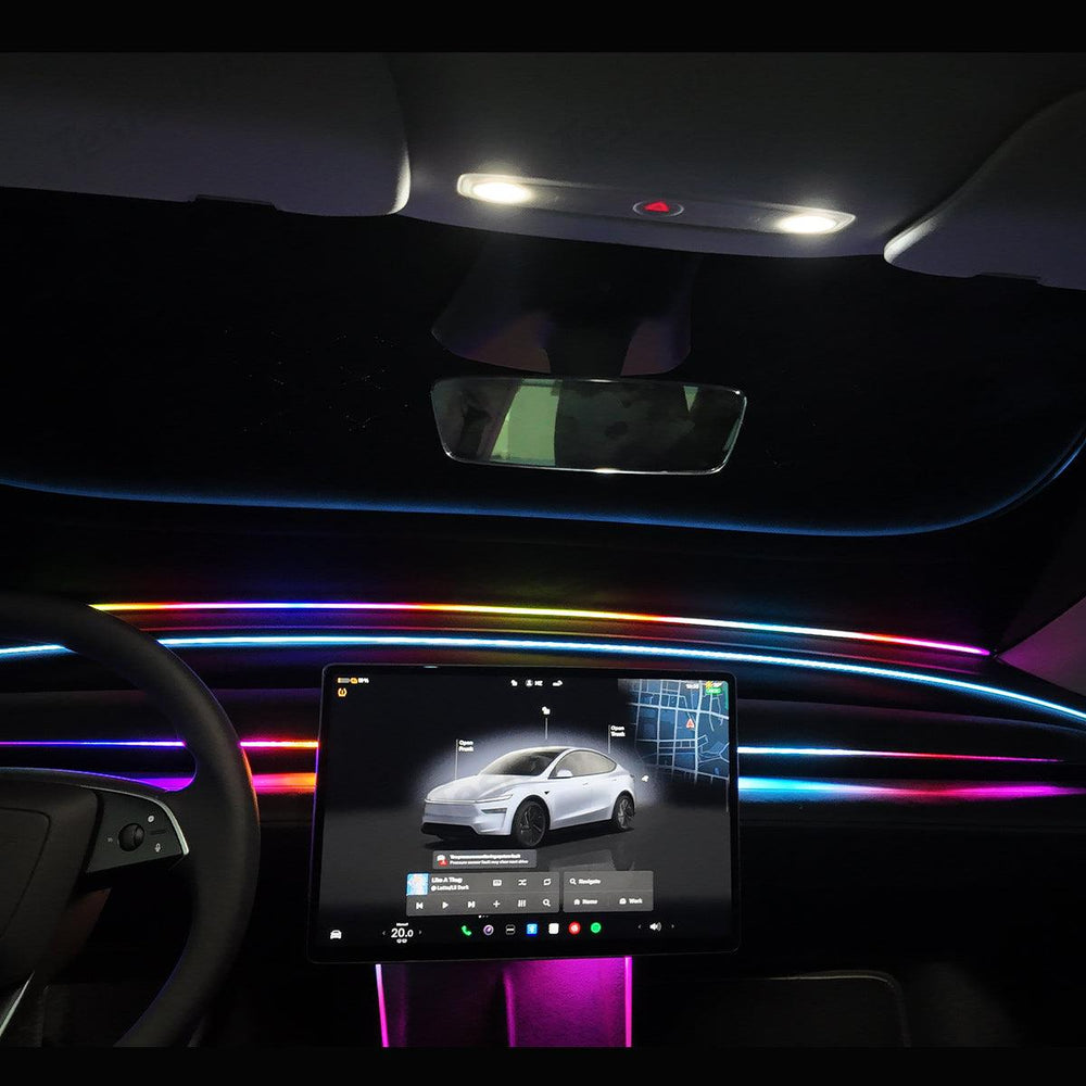 LED Dashboard Ambient Light – Color Changing Interior Upgrade for Tesla Model Y Juniper 2025+ - Evooor
