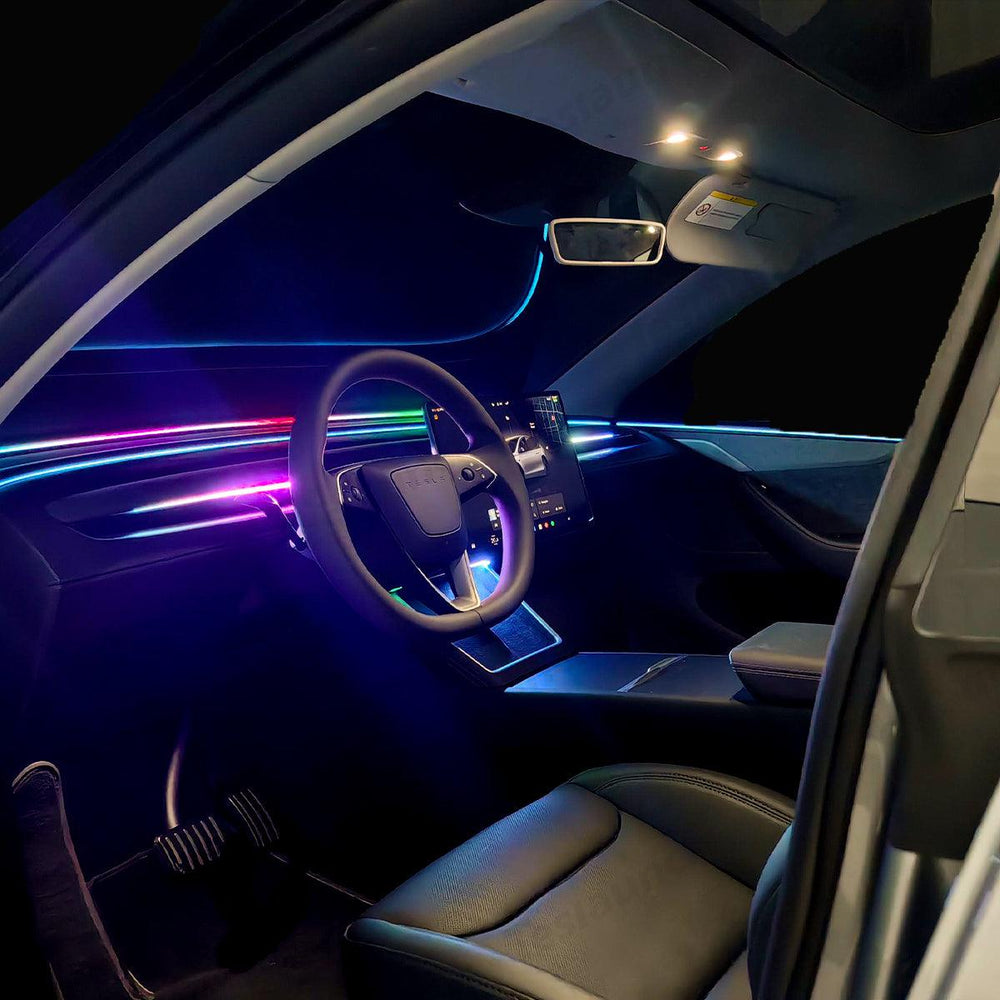 LED Dashboard Ambient Light – Color Changing Interior Upgrade for Tesla Model Y Juniper 2025+ - Evooor