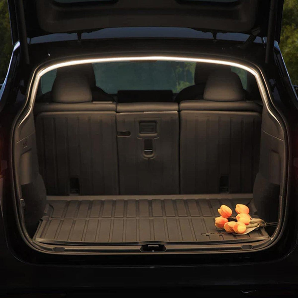 Front & Rear Trunk Ambient Lighting – Soft Glow Upgrade for Tesla Model Y Juniper 2025+ - Evooor