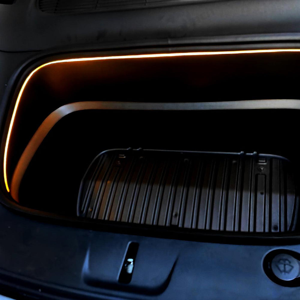 Front & Rear Trunk Ambient Lighting – Soft Glow Upgrade for Tesla Model Y Juniper 2025+ - Evooor