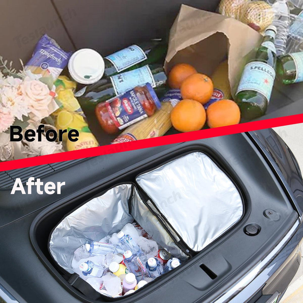 Front Trunk Insulated Cooler Bag – Waterproof & Thermal Storage for Tesla Model Y Juniper 2025+ - Evooor