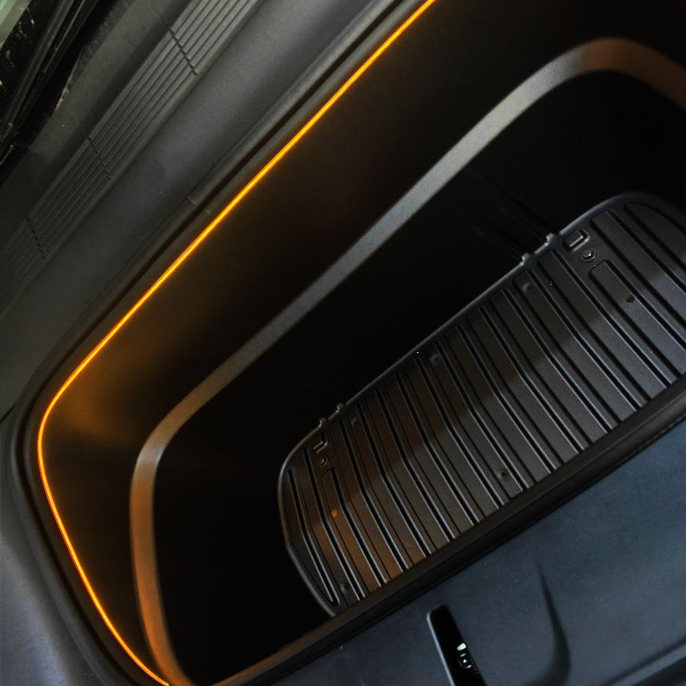 Front & Rear Trunk Ambient Lighting – Soft Glow Upgrade for Tesla Model Y Juniper 2025+ - Evooor