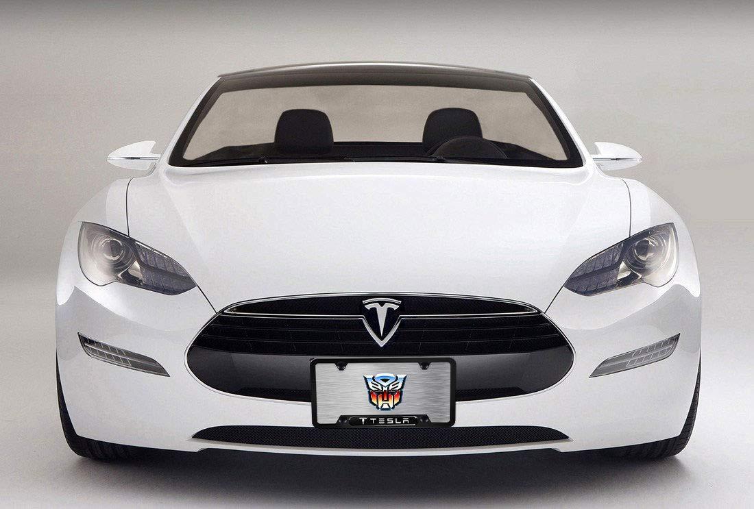 Tesla License Plate Frame 2-Pieces High-Grade Tesla tag License Frame US Car (1 Pair) - Evooor