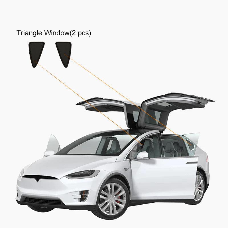 Tesla Model X(2015-2024) Privacy And Thermal Insulated Sunshades Curtains Opaque Sun Visor for Camping and Daily Use - Evooor