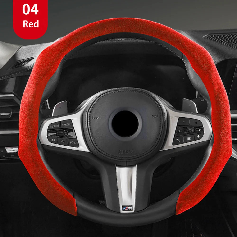 Alcantara Steering Wheel Sweat Absorbing Cover For VW ID.4 2025 - Evooor