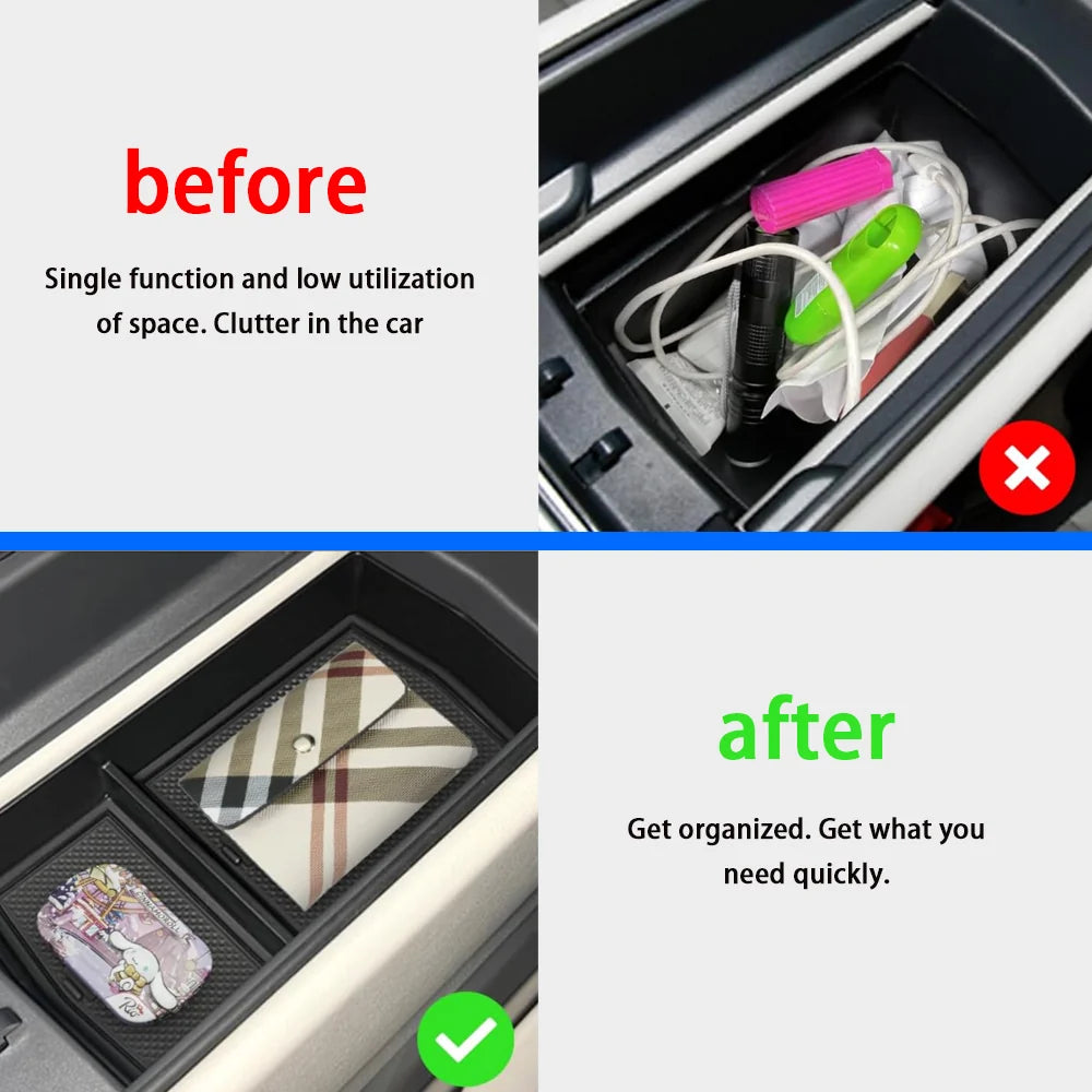 Center Console Armrest Organizer Storage Box for VW ID.7 2024+ - Evooor