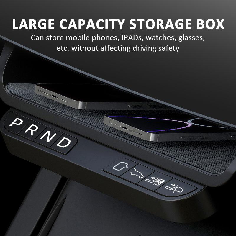 Highland Plus Tesla Model 3 2024 Central Control Gear Shift Button Organizer - Easy One-Touch Storage Solution - Evooor