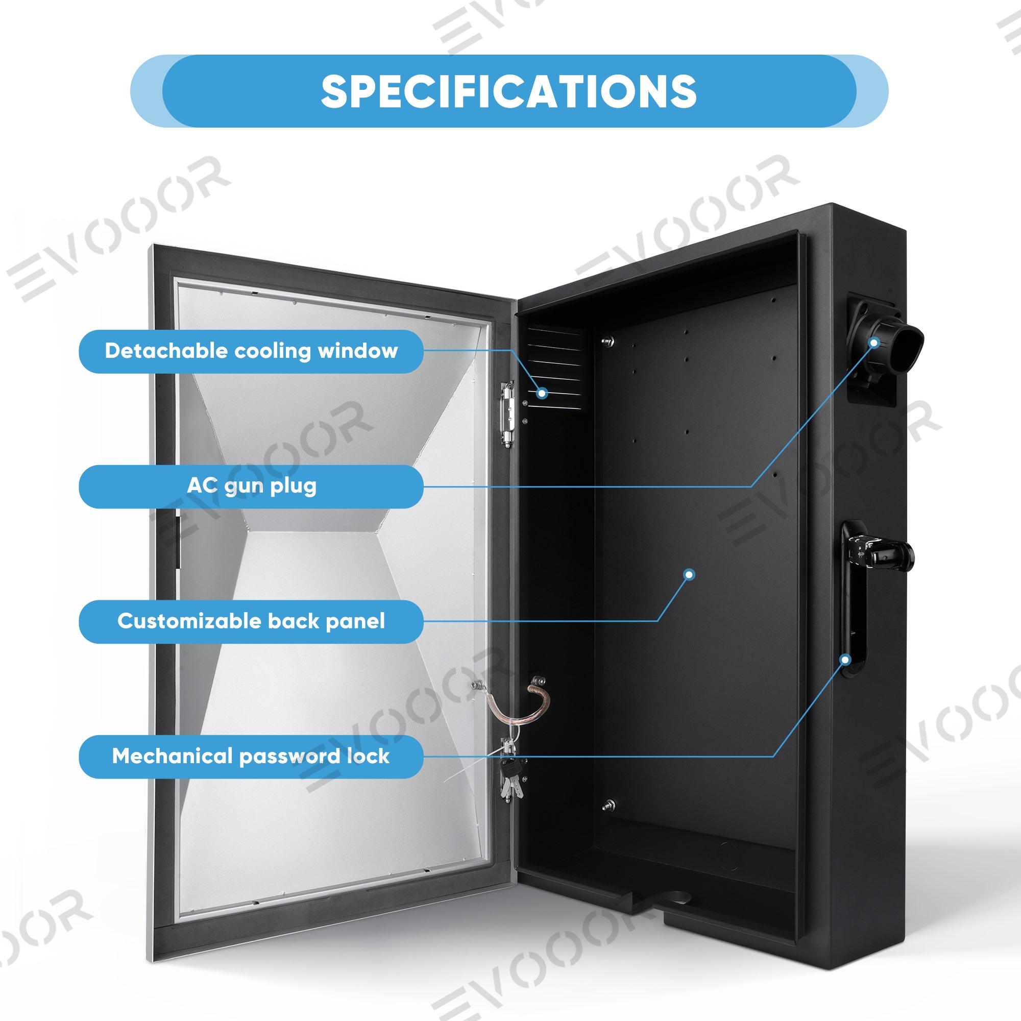 Tesla Cybervault Charging Case - Cybertruck Style Waterproof Lock Charger Organizer - Evooor