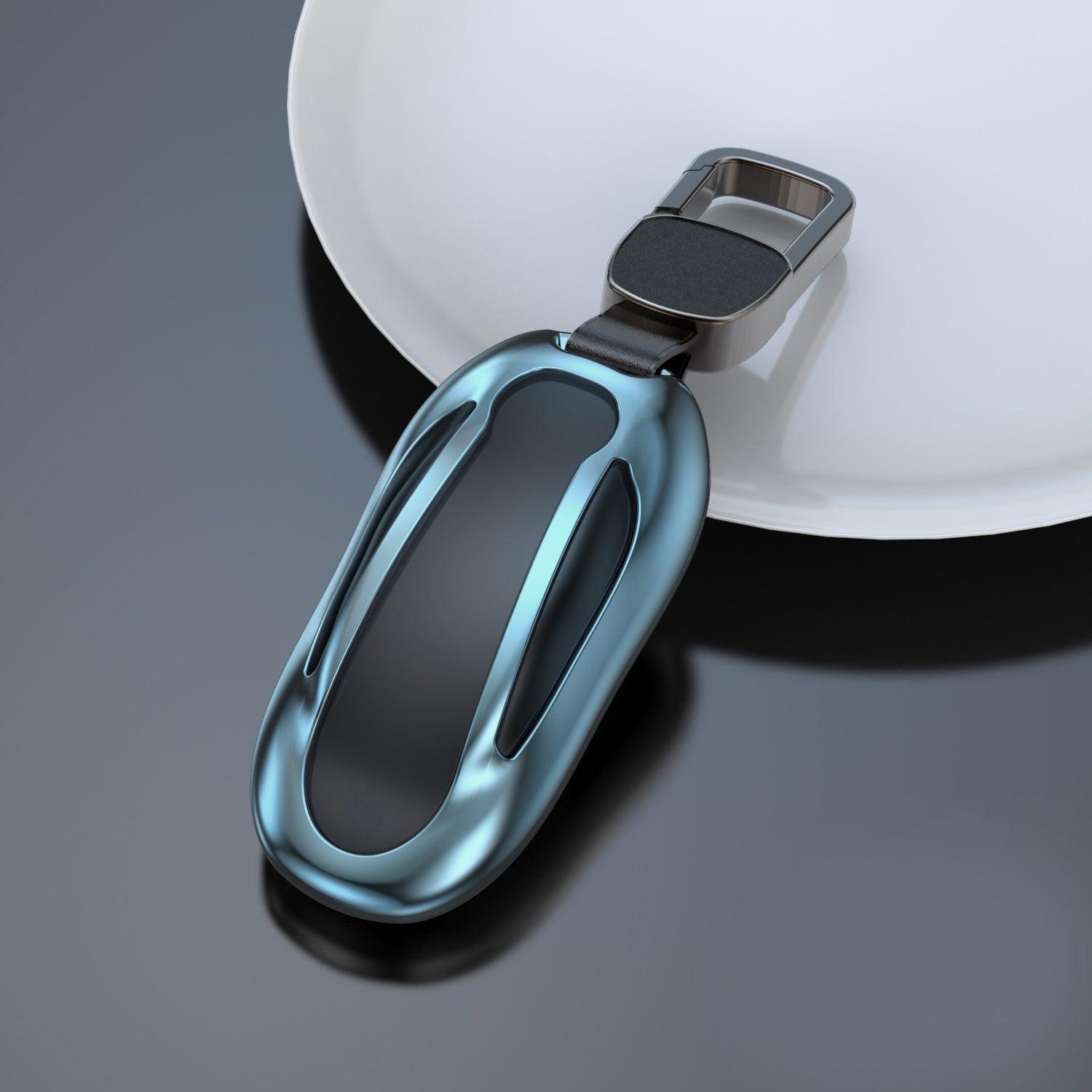 Model 3/Y/S/X Key Fob Cover Case Aluminum Metal Key Holder For Tesla(2012-2023) - Evooor