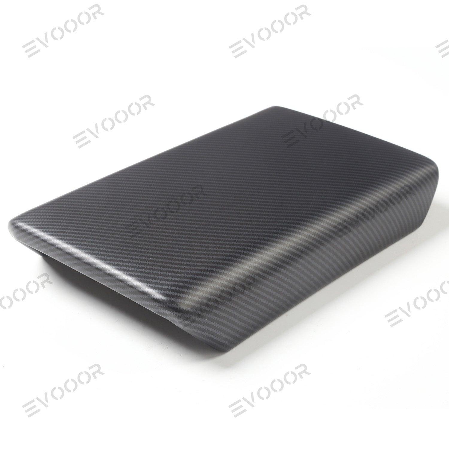 2024 Model 3 Highland Armrest Cover (Carbon Fiber Pattern ABS) For Tesla - Evooor