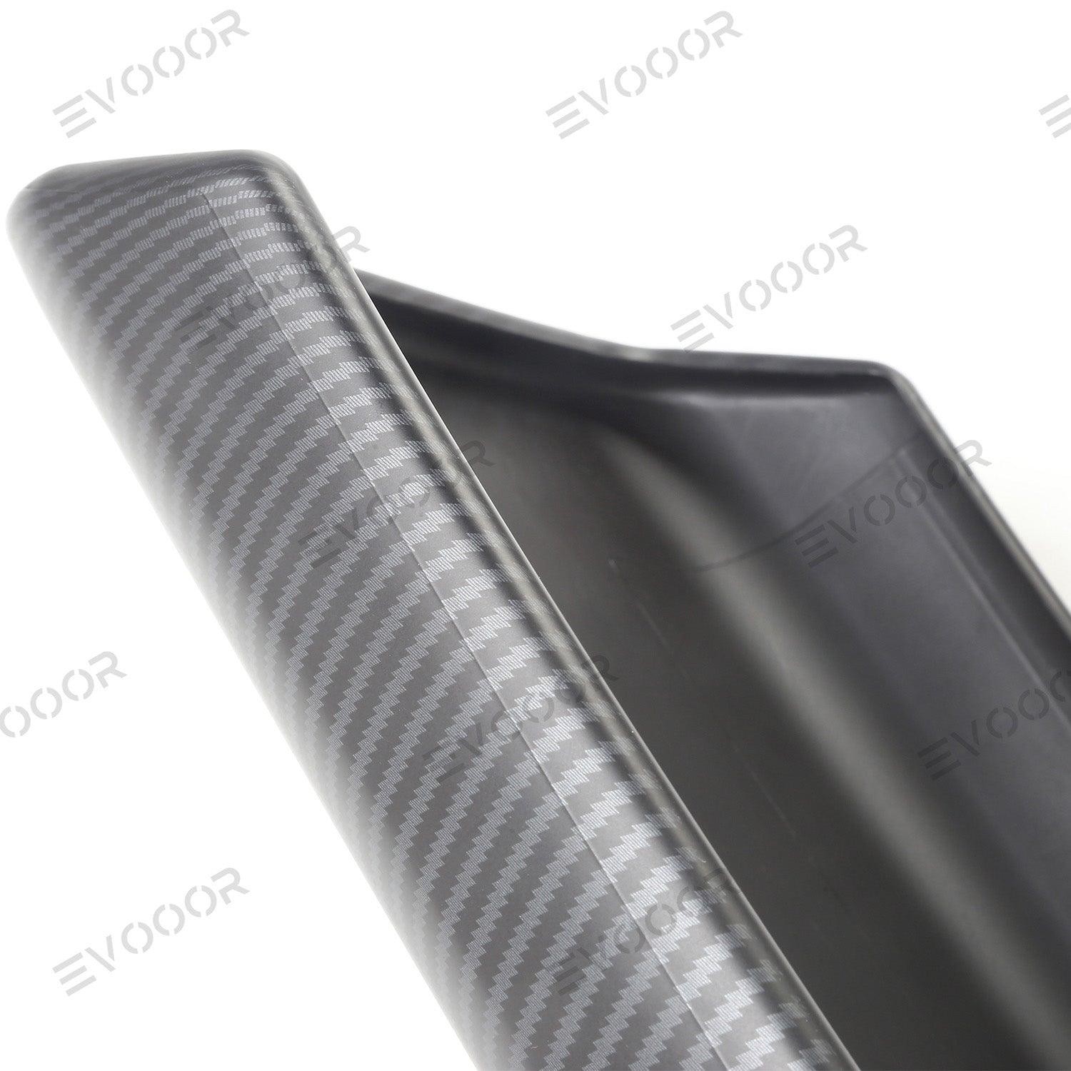 2024 Model 3 Highland Armrest Cover (Carbon Fiber Pattern ABS) For Tesla - Evooor