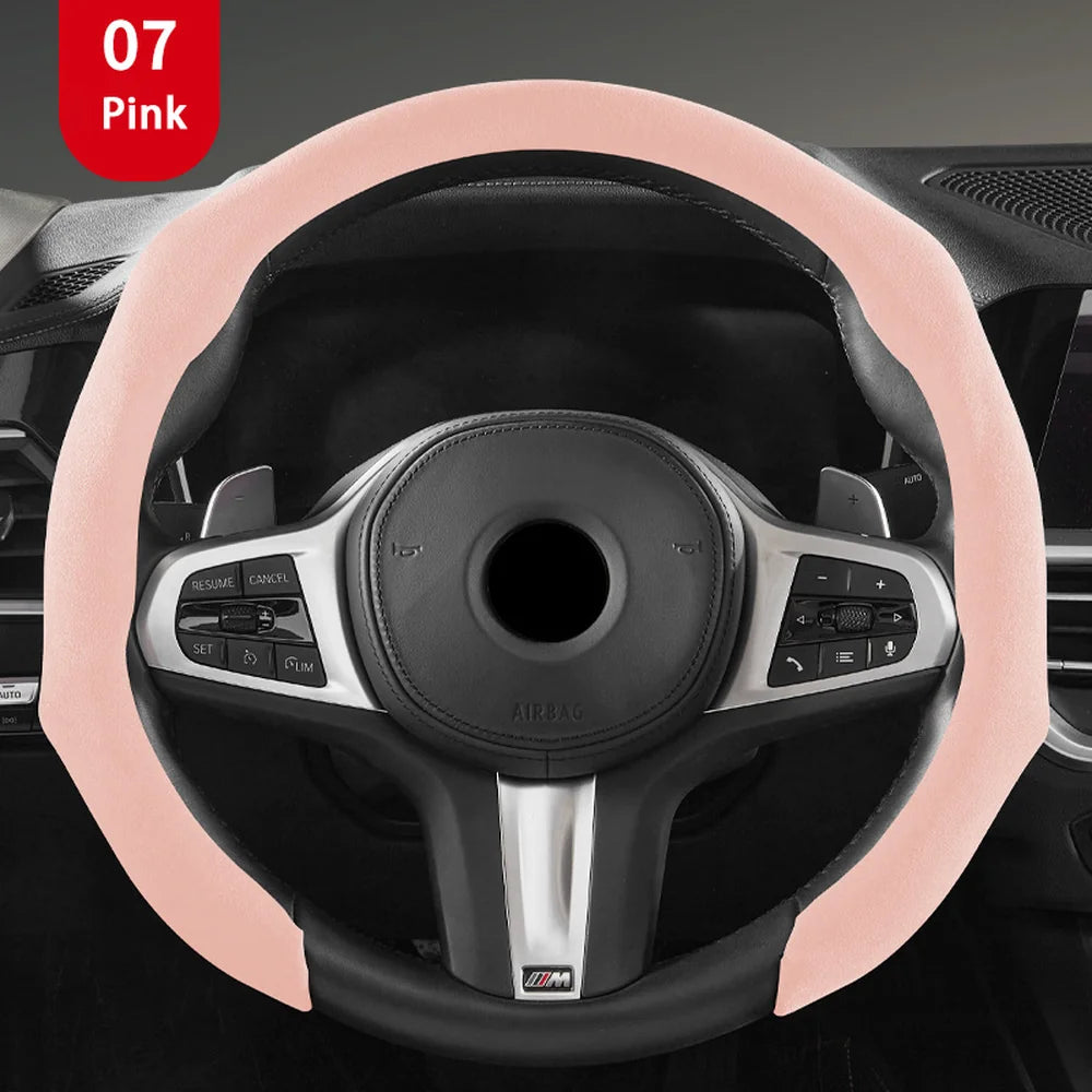 Alcantara Steering Wheel Sweat Absorbing Cover For VW ID.4 2025 - Evooor