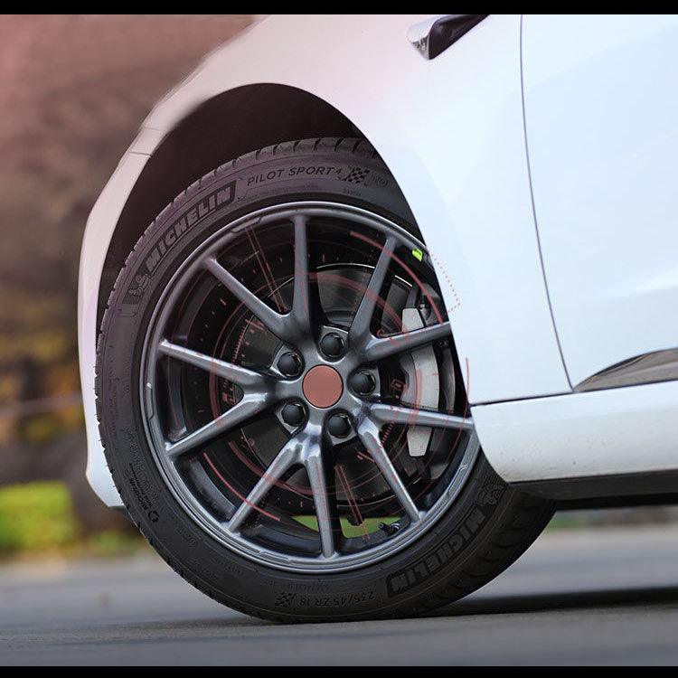 Set of Lug Nut Caps for Tesla Model 3 and Model Y - Wheel Nut Cover Replacement Kit (4 wheels set) - Evooor