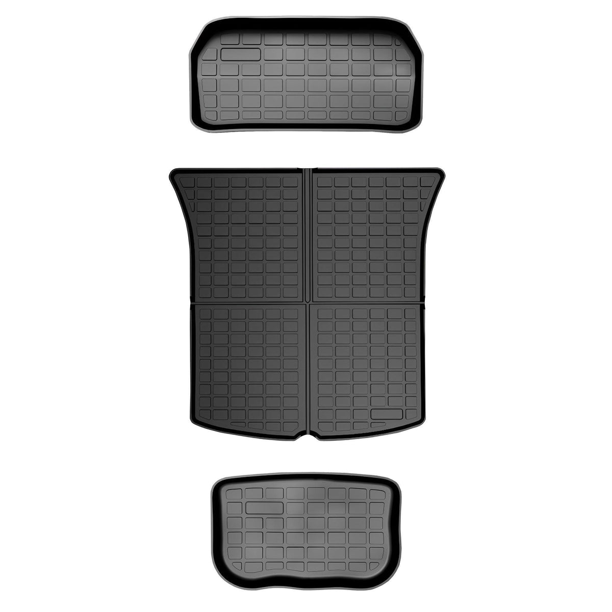 Tesla Model Y All-Weather Floor Mats Full Set Trunk Mat Cargo Mat Frunk Cargo Liner (2020-2023) - Evooor
