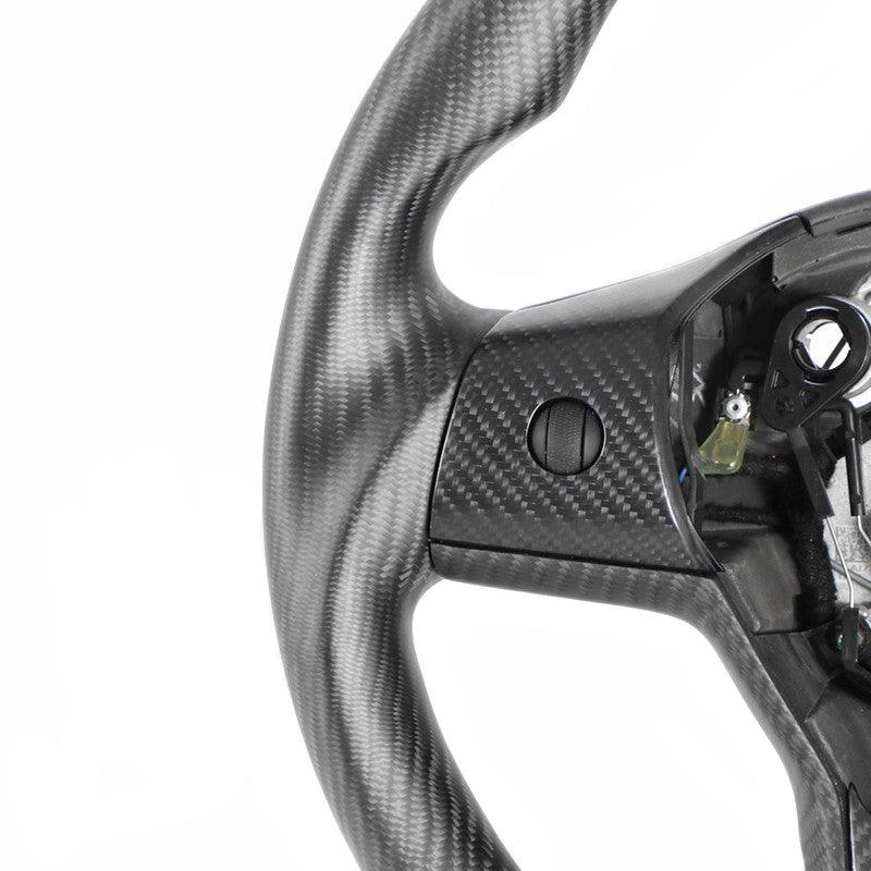 Luxury Full Carbon Fiber Steering Wheel Upgrade for Tesla Model 3 and Model Y - Evooor