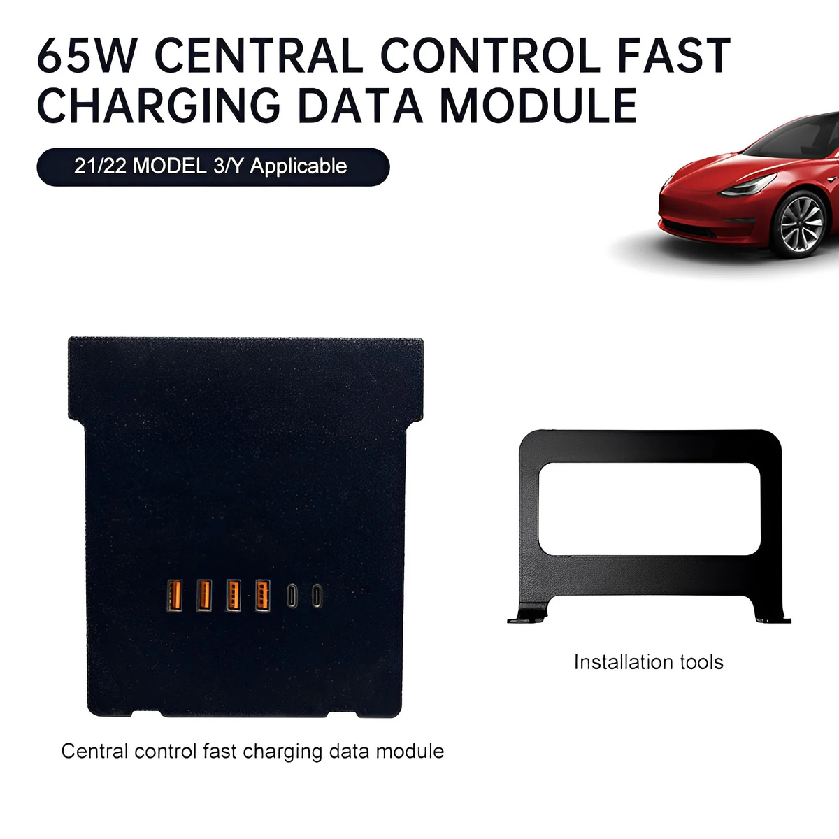 Model 3/YCentral Control USB-Datenwiederherstellungsmodul-Hub für Tesla 2021–2023