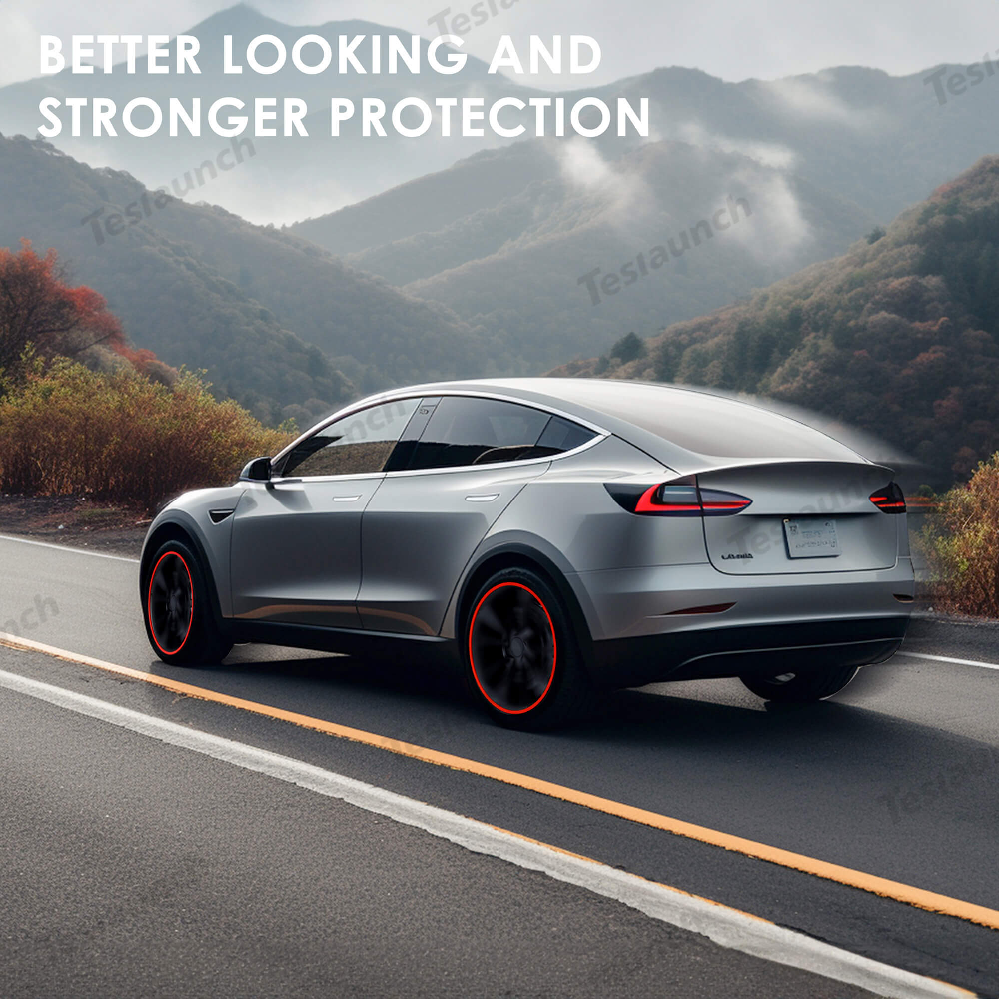 Aluminum Alloy Wheel Rim Protector- Fits All Cars (4pcs）