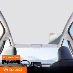 Chamois Leather/Woven Fabric Sunroof Sunshade For VW ID.4 2025 - Evooor