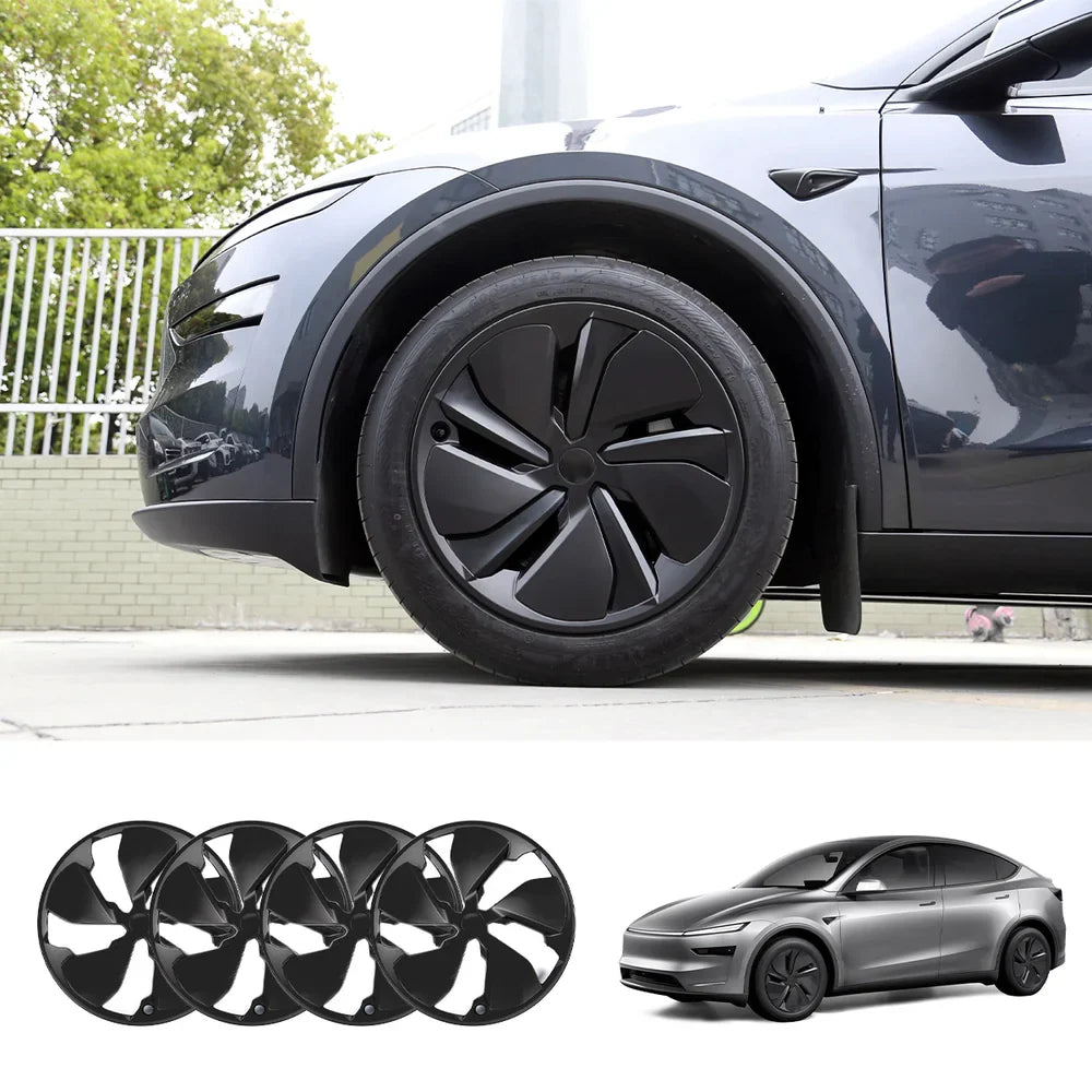 Premium 19'' Wheel Covers Set for Tesla Model Y Juniper 2025+ - Sleek Design, OEM Quality (Pack of 4) - Evooor