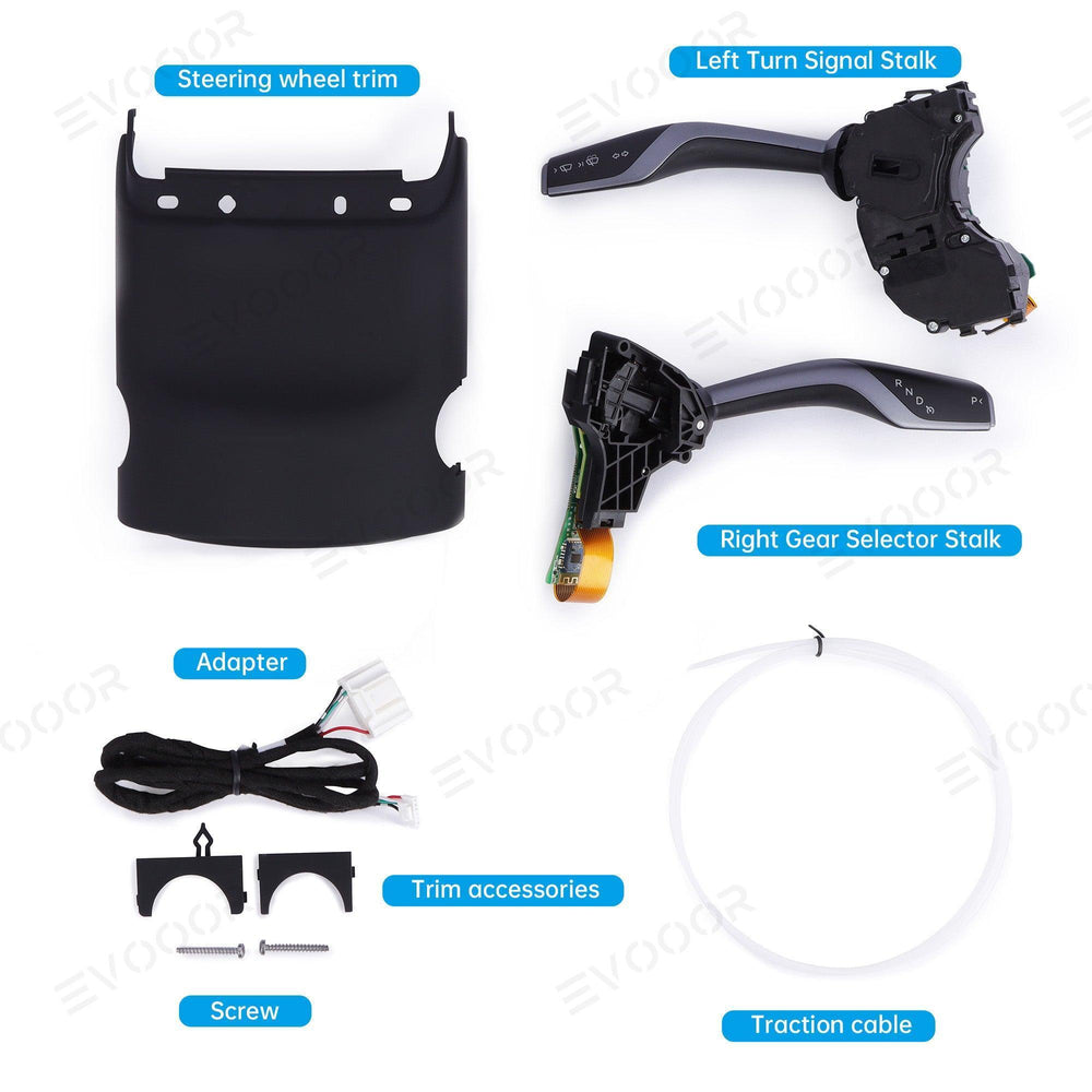 Model X/S OEM Style Gear Shift Stalk Switch Turn Signal Lever Kit for Tesla - Evooor