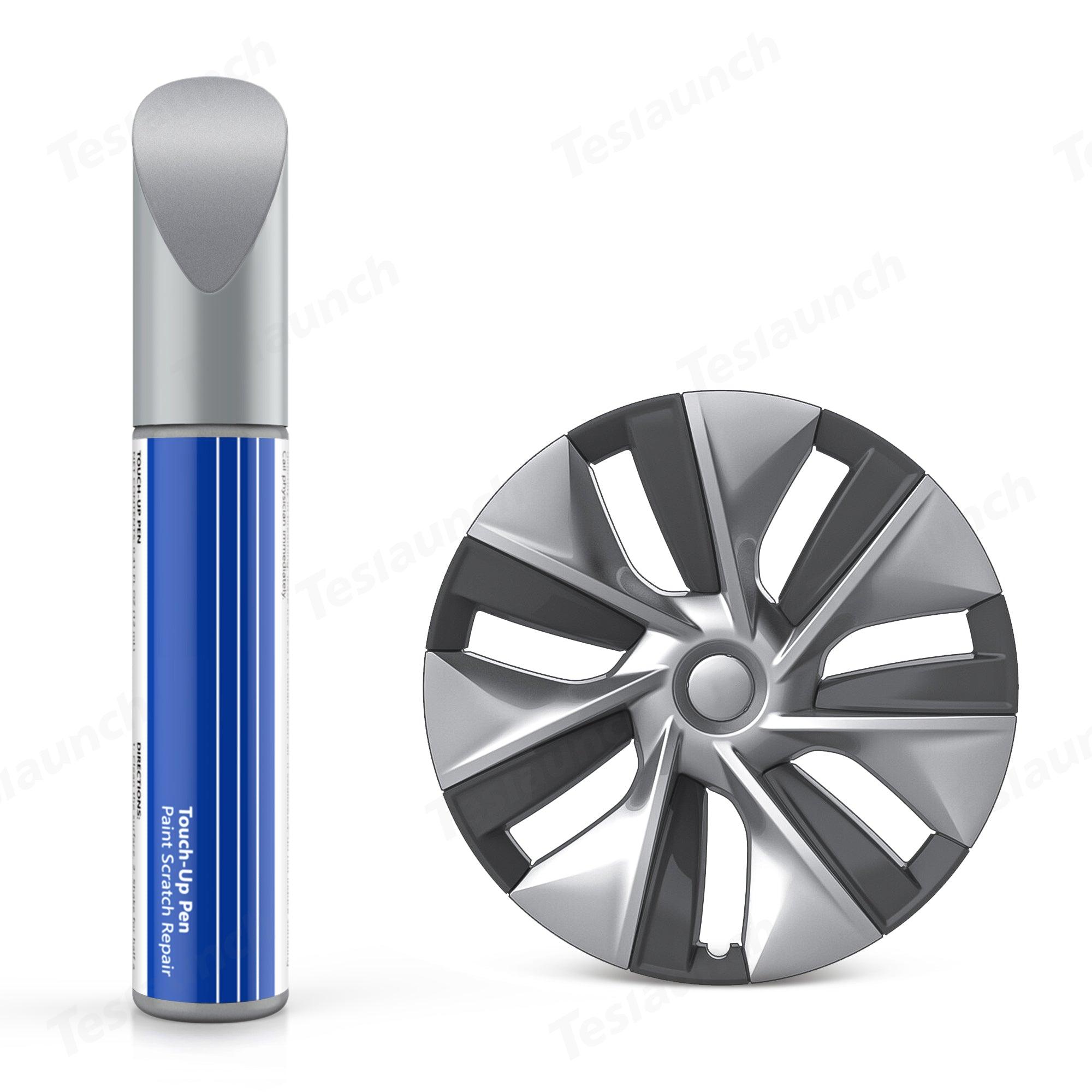 Touch Up Paint Kit for Tesla Model 3 Wheel Rims – Includes Cover for Gemini, Aero, and Photon Wheels - Evooor
