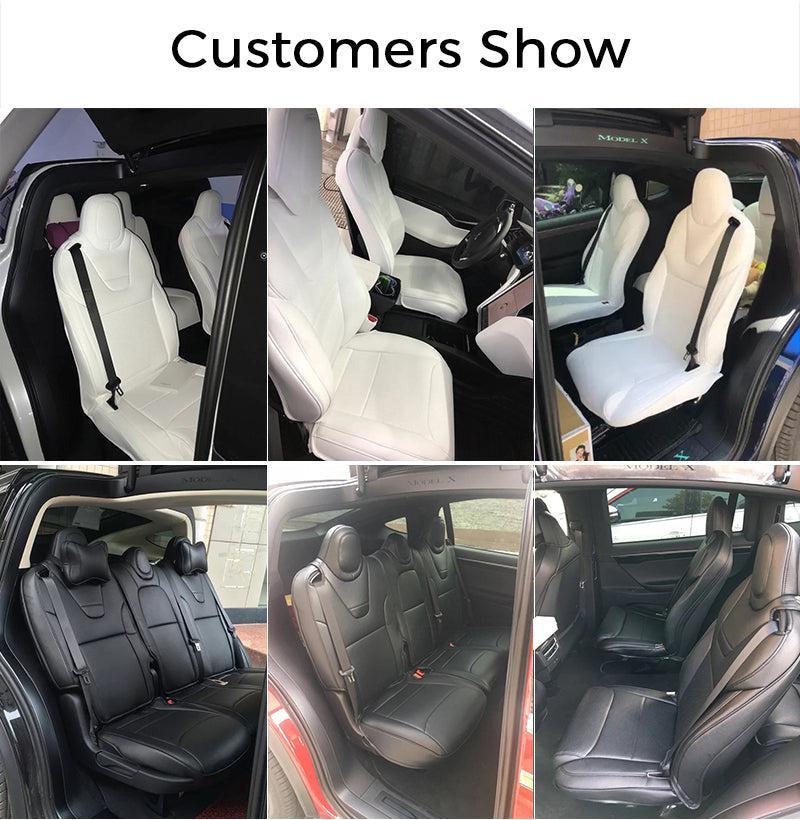Premium Tesla Model X Seat Cover Set - Complete Protection for 2015-2021 Models - Evooor