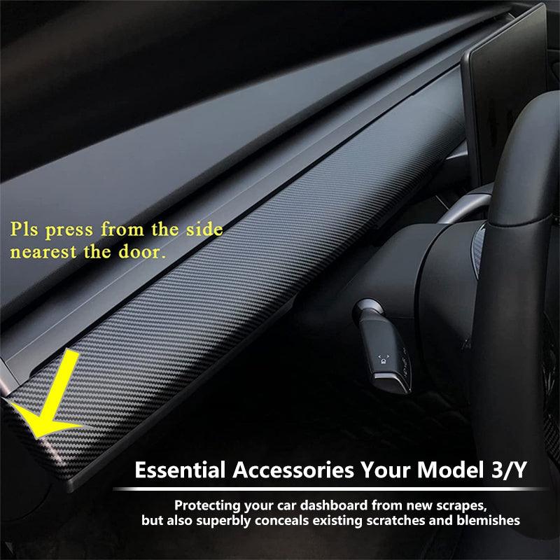 Model 3/Y Dashboard Center Console Scratch Resistant Protector- Sticker Scratch Resistant Side Edge Protector For Tesla(2017-2023) - Evooor