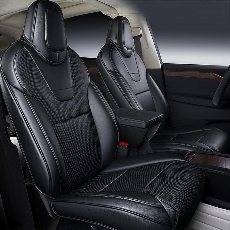 Premium Custom-Fit Tesla Model X Seat Cover Set | All-Inclusive 2022-2025 Design - Evooor