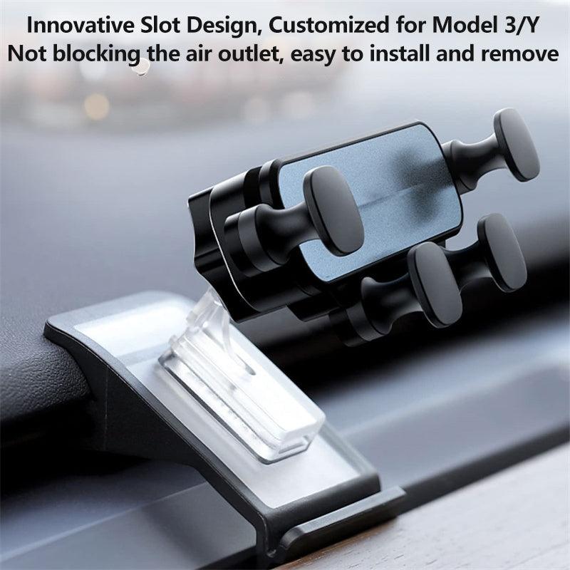 Model 3/Y Felixble Phone Mount Holder, Compatible with 4.7-6.7inch Phone, 360° Rotating Head For Tesla(2017-2023) - Evooor