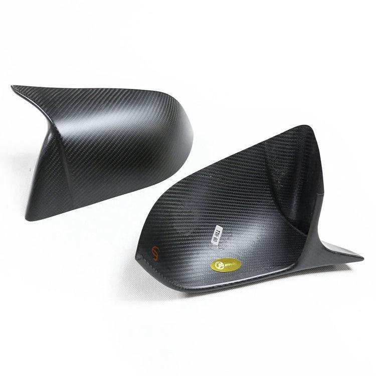 Model 3 [Real Carbon Fiber] GT Style Side Mirror Cover, Rear View Mirrors Cover Cap For Tesla (2017-2024) - Evooor