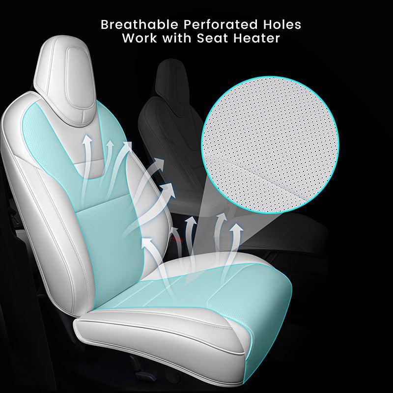 Premium Custom-Fit Tesla Model X Seat Cover Set | All-Inclusive 2022-2025 Design - Evooor