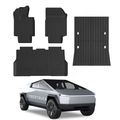 Tesla All Weather TPE Interior Floor Mats Cargo Liners Set for Cybertruck