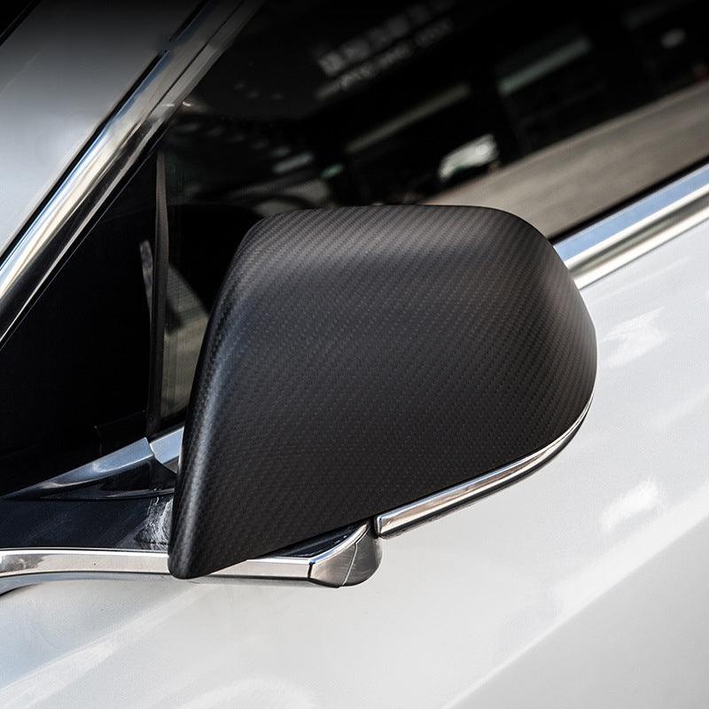 Model 3 [Real Carbon Fiber] Mirror Cover OEM Style (1 pair) For Tesla (2017-2024) - Evooor