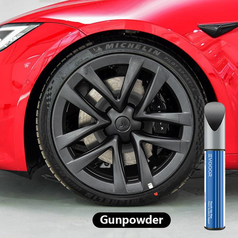 Tesla Model S Wheel Rims Touch Up Paint - DIY Curb Rash Repair with Color-matched Touch Up Paint - Evooor