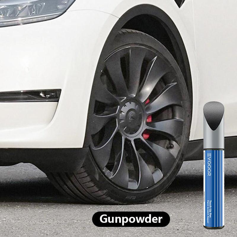 Tesla Model Y Wheel Rims Touch Up Paint - DIY Curb Rash Repair with Color-matched Touch Up Paint - Evooor