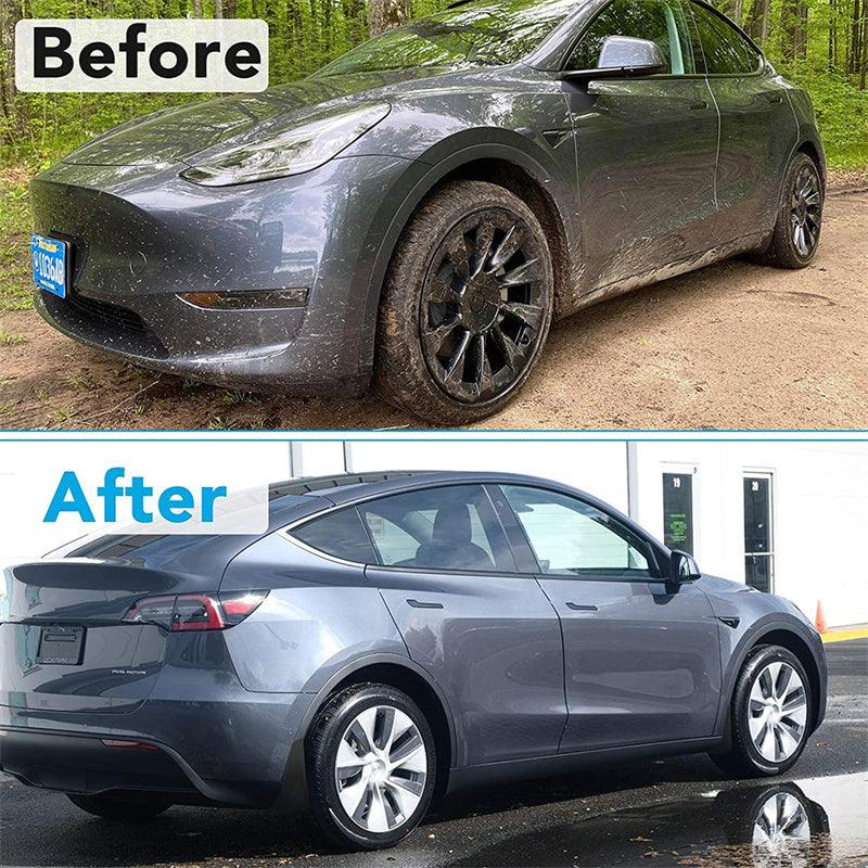 Model Y Mudflaps Splash Guards MudGuards Mud Flaps Fender Car Protect 4 PCS for Tesla (2020-2023) - Evooor