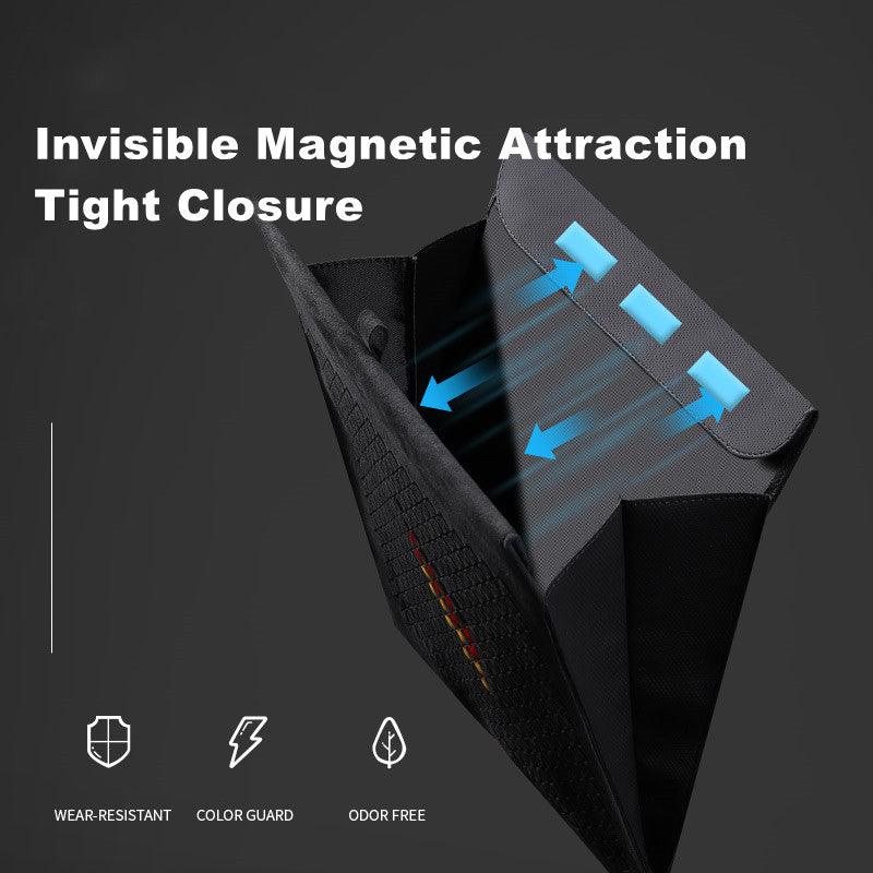 Car Trash Can Organizer for Tesla Model 3/Y/S/X - Convenient In-Car Garbage Bin with Rear Storage - Evooor