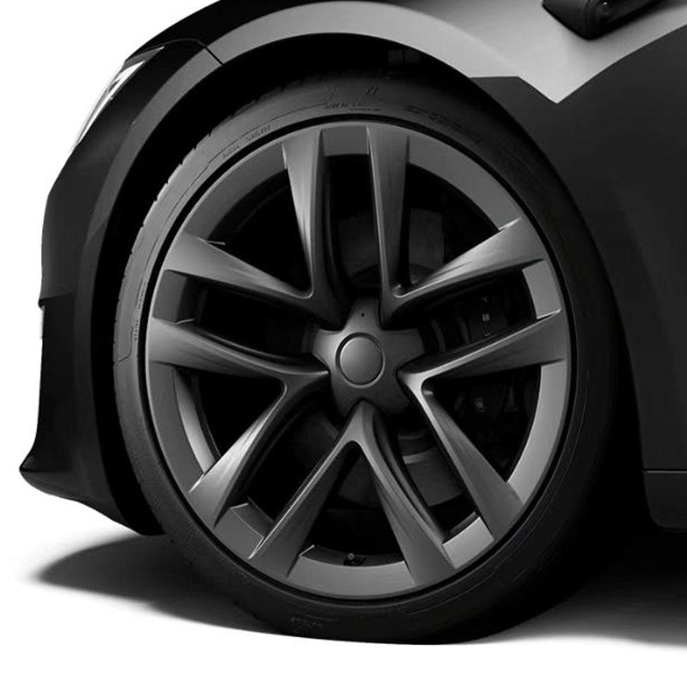 Model 3 Arachnid Wheel Cover 18 inch Sport Model S Plaid Version Wheel Cap 4PCS Matte For Tesla(2017-2023) - Evooor