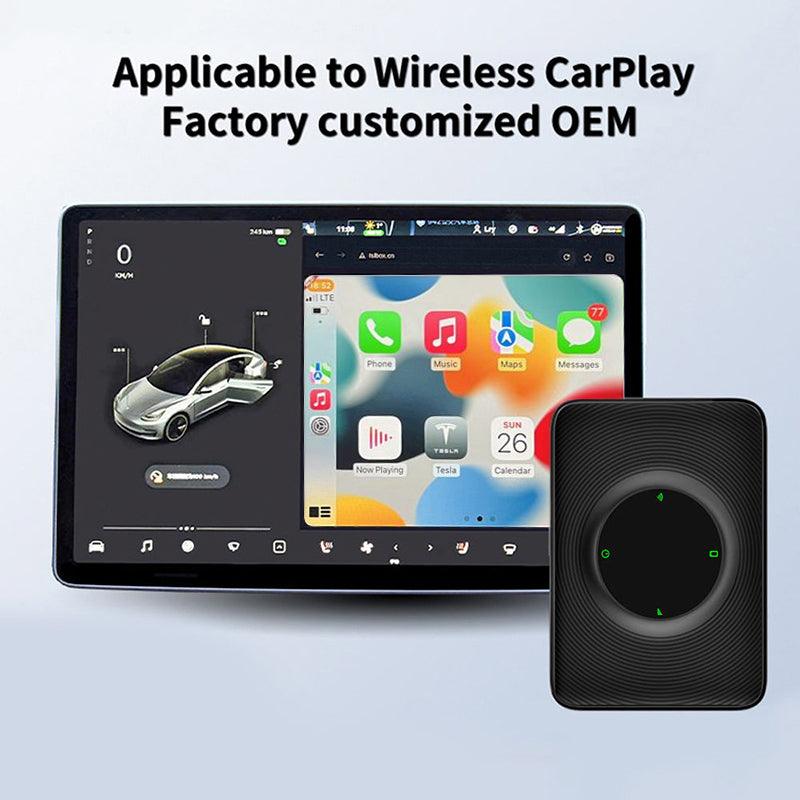2024 Tesla Model 3/Y (2018-2024) Wirelessly Connect Apple Carplay on Tesla Main Screen ( iOS 10+/Android 11+) - Evooor