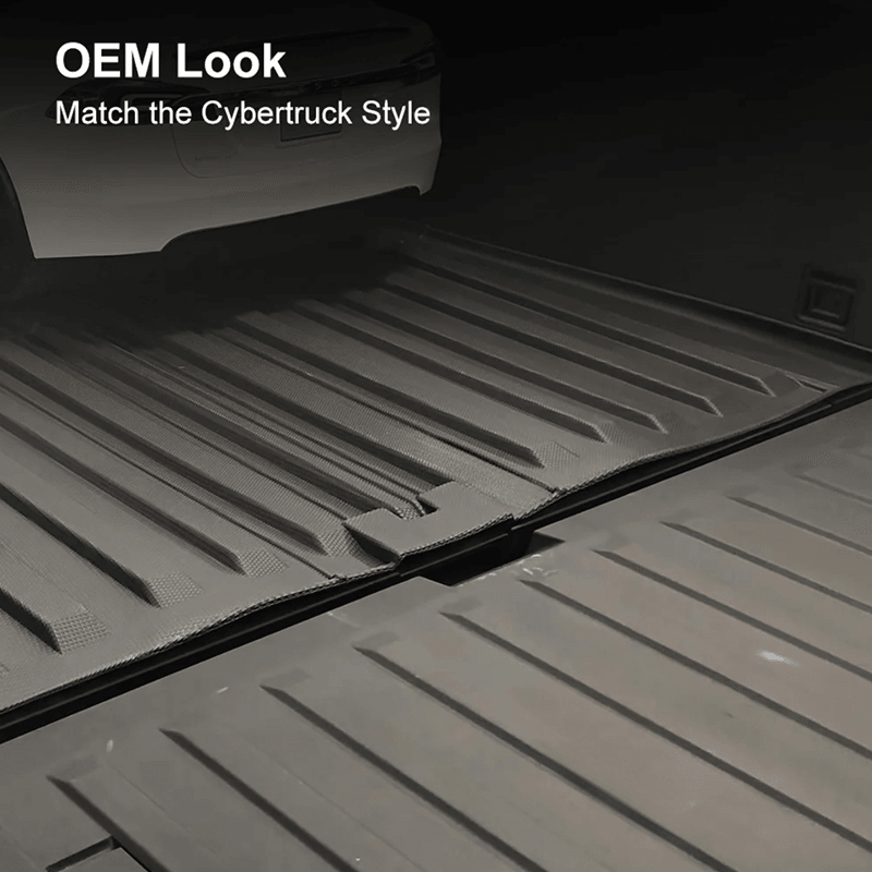 All Weather TPE Floor Mats Cargo Liners Set for Cybertruck - Evooor