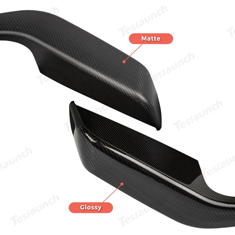 High-Quality Carbon Fiber Armrest Trims for Tesla Model Y Juniper 2025+ (Set of 4) - Evooor