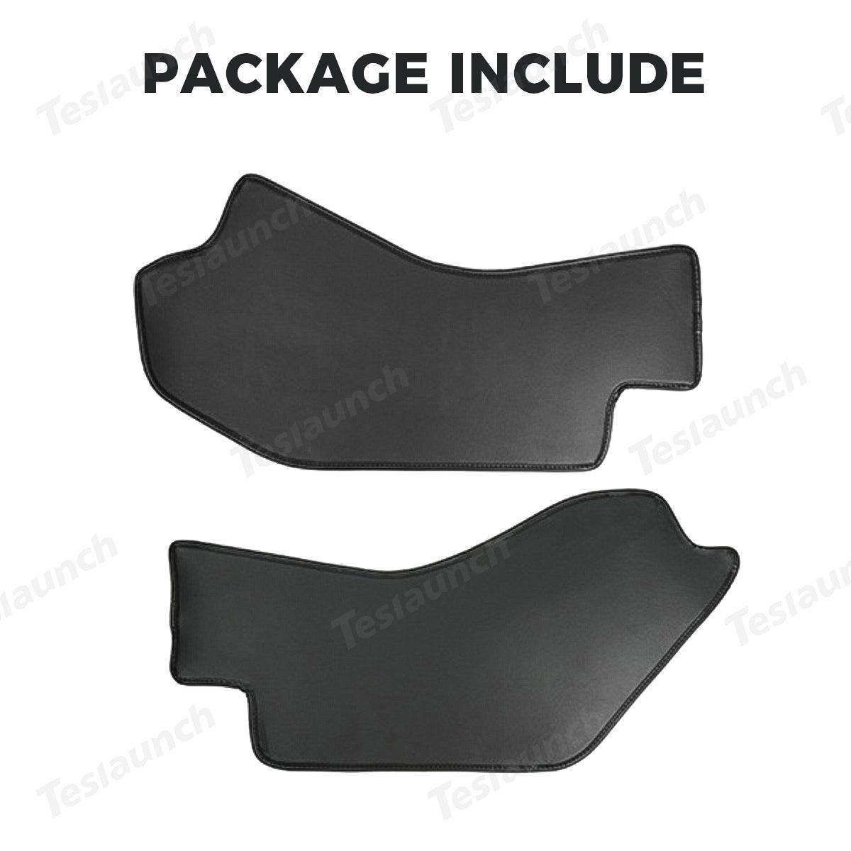 Center Console Side Kick Protectors – Leather Covers for Tesla Model Y Juniper 2025+ - Evooor