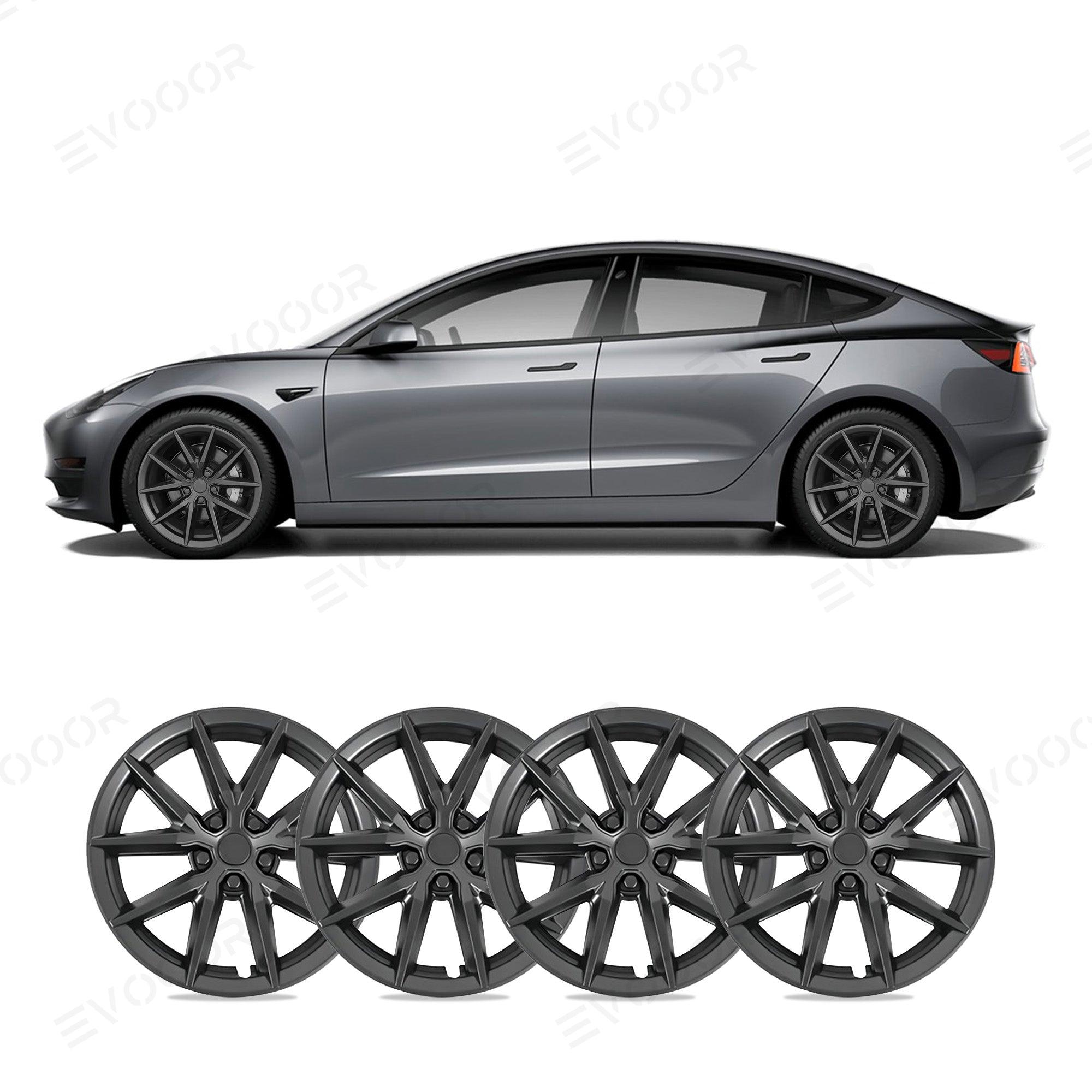 Model 3 18'' Aero Wheels Cover Hubcaps Replacement 4PCS for Tesla (2017-2023) - Evooor