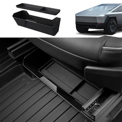 Front Under Seat Storage Box with Silicone Pad for Cybertruck