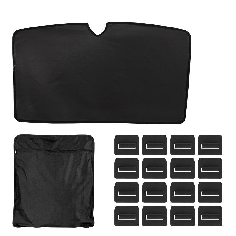 Custom Fit Front Sun Visor Sunshade for Tesla Model X (2021-2024) - Improve Sun Protection and Style with this Premium Accessory - Evooor