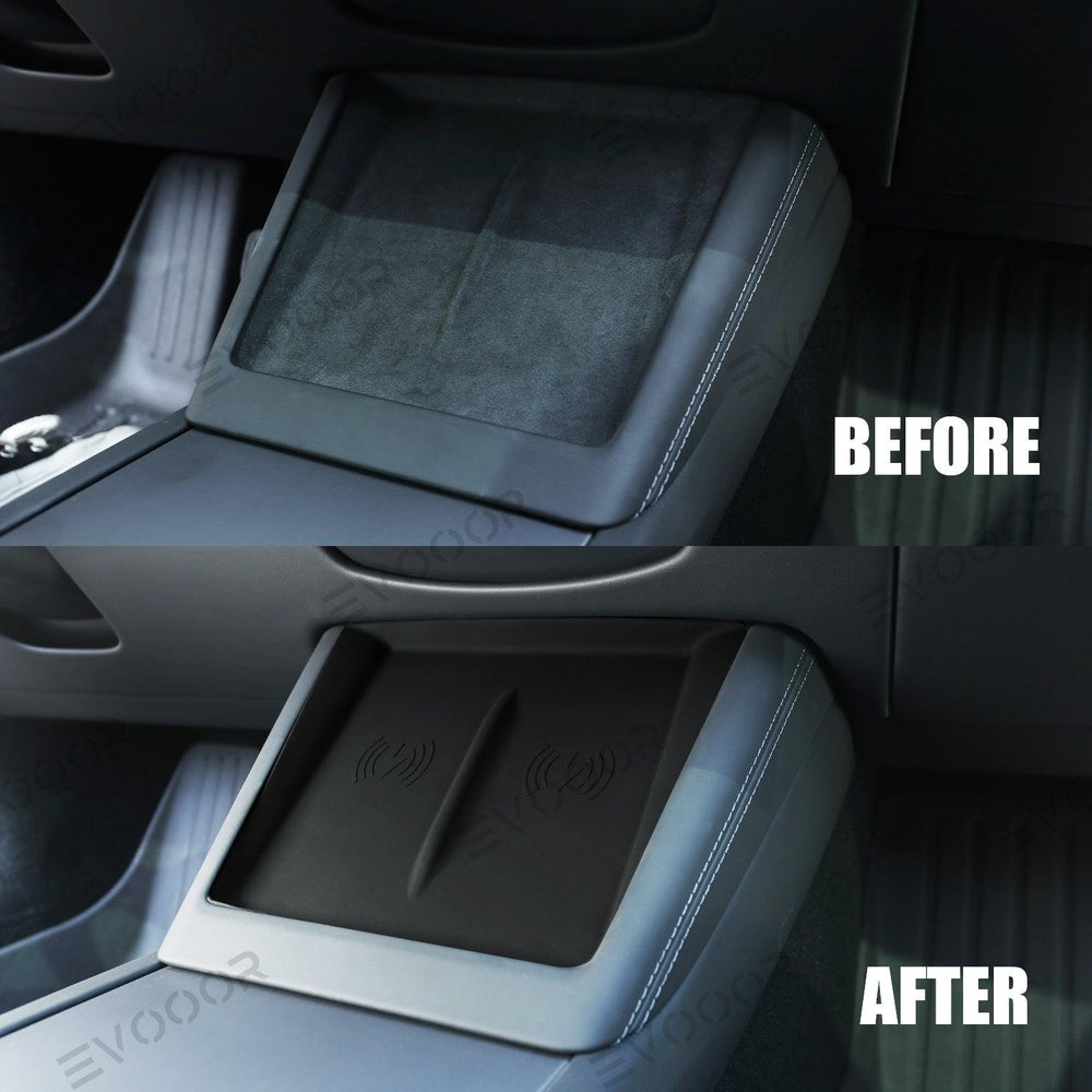 2024 Tesla Model 3 Highland Center Control Silicone Pad Wireless Charging Anti-Slip Protective Mat - Evooor