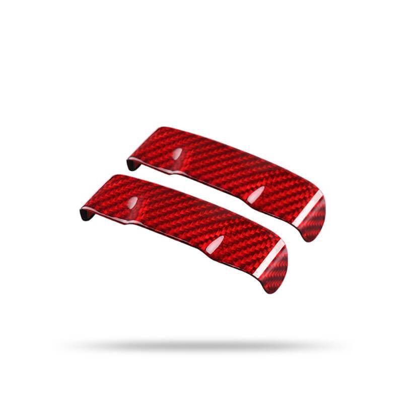 Tesla Model 3/Y [Real Carbon Fiber] Seat Belt Fascia Cover Accessories (2017-2024) - Evooor