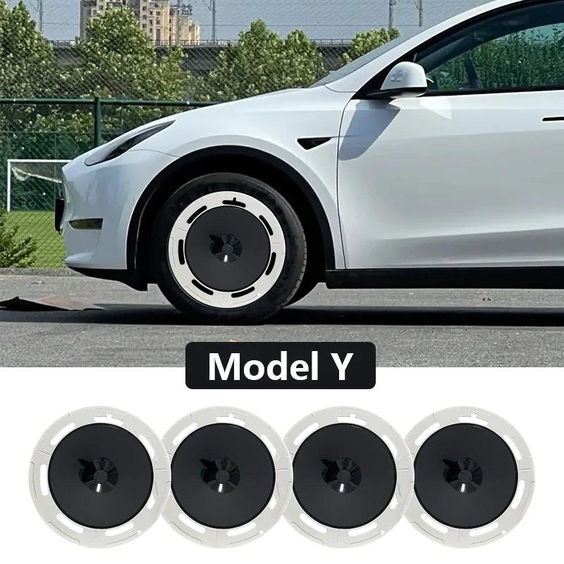Model Y 19'' Gemini Wheels Cover Hubcaps Replacement 4PCS for Tesla (2020-2023) - Evooor
