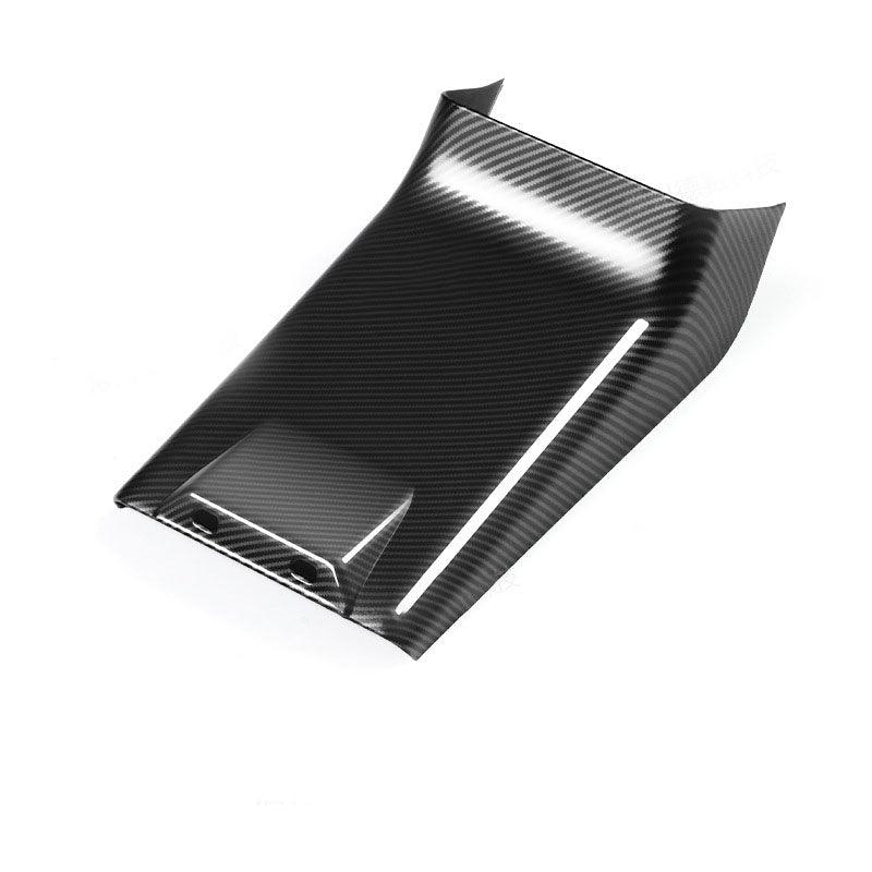 2024 Model 3 Highland Tesla Rear Air Outlet Anti-kick Lower Cover (Carbon Fiber Pattern ABS) - Evooor